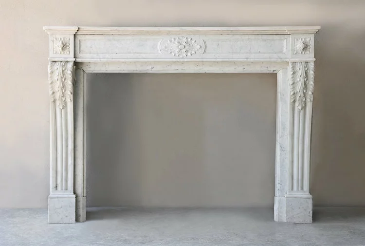 Antique marble fireplace