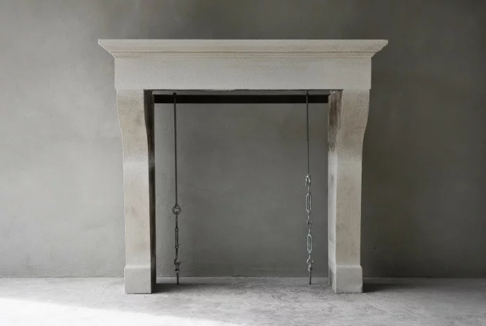 Campagnarde style fireplace
