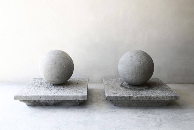 Antique stone finials