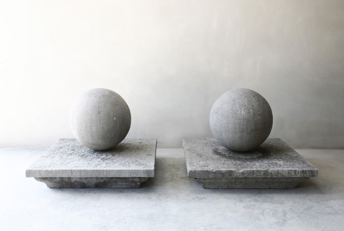 Antique stone finials