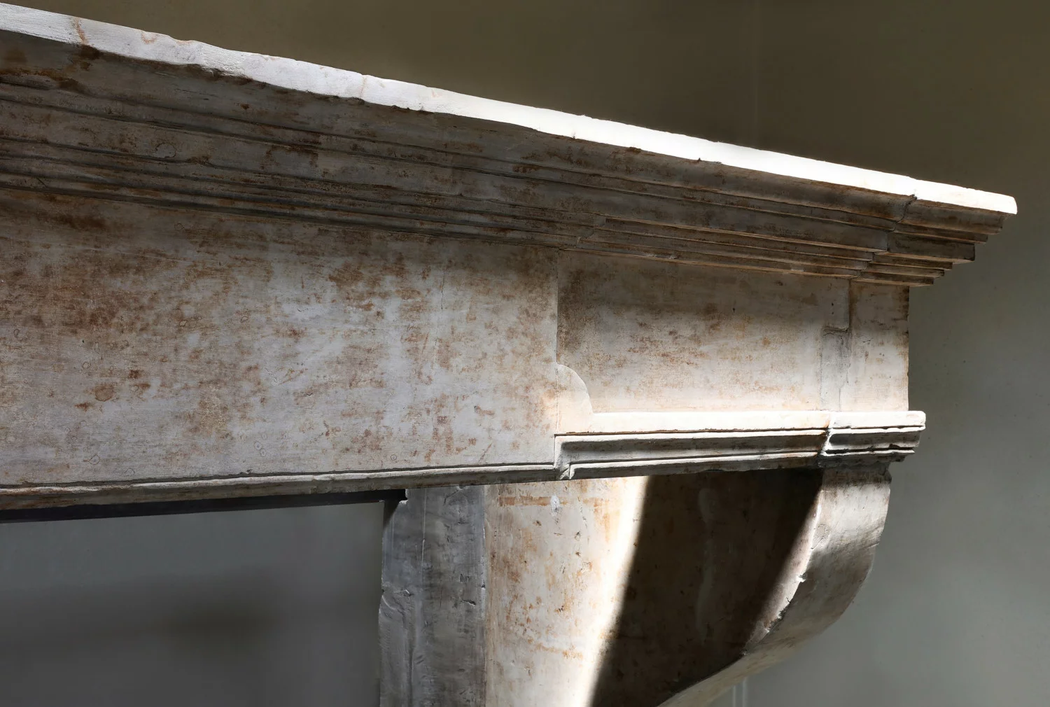 old mantle of french limestone