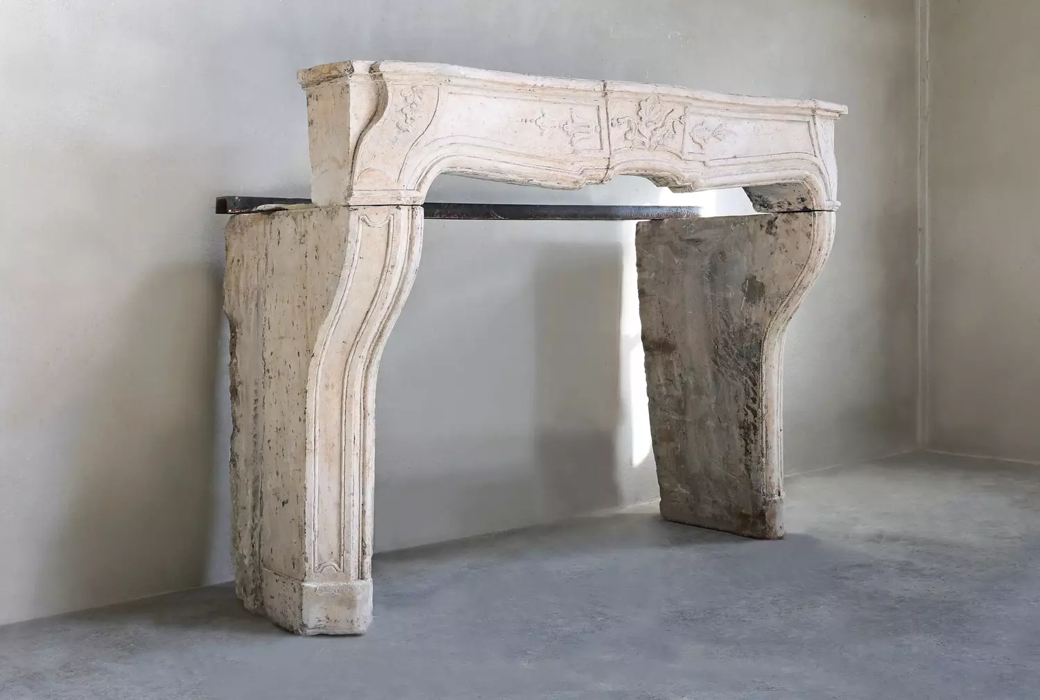 old mantle of French limestone