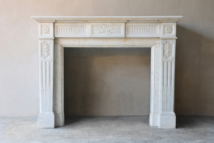 Antique marble fireplace