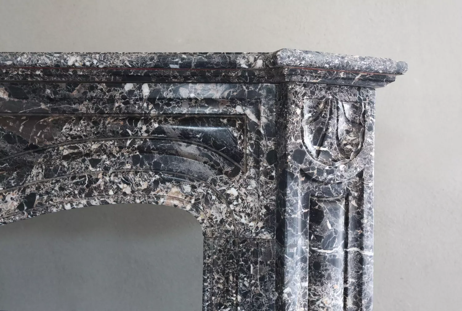 beautiful marble fireplace