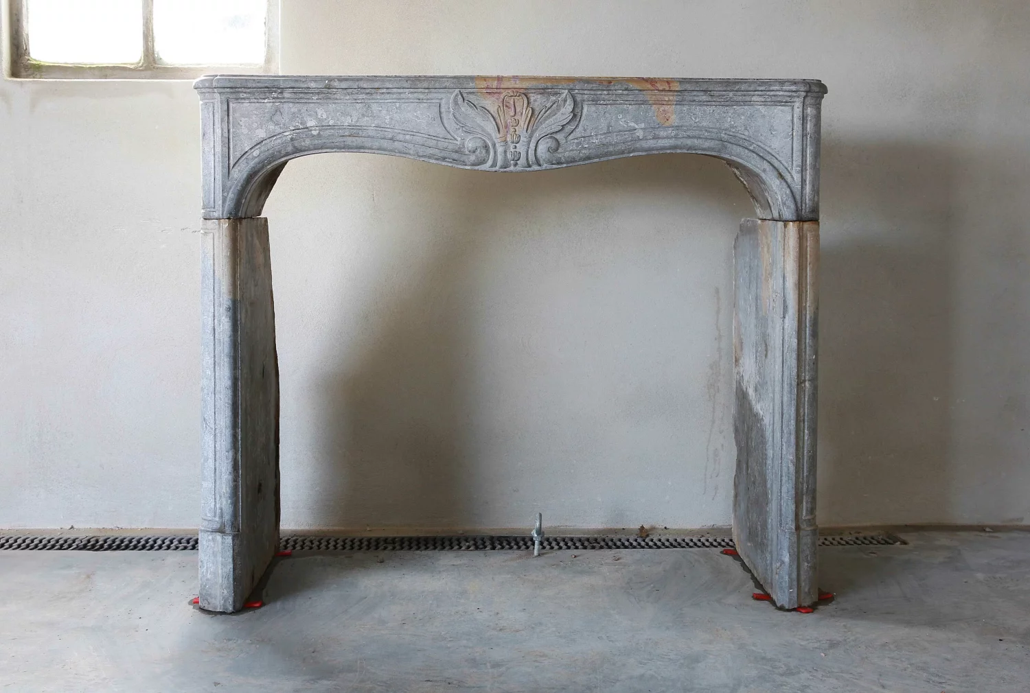 antique marble stone fireplace