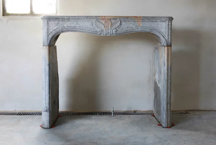 antique marble stone fireplace