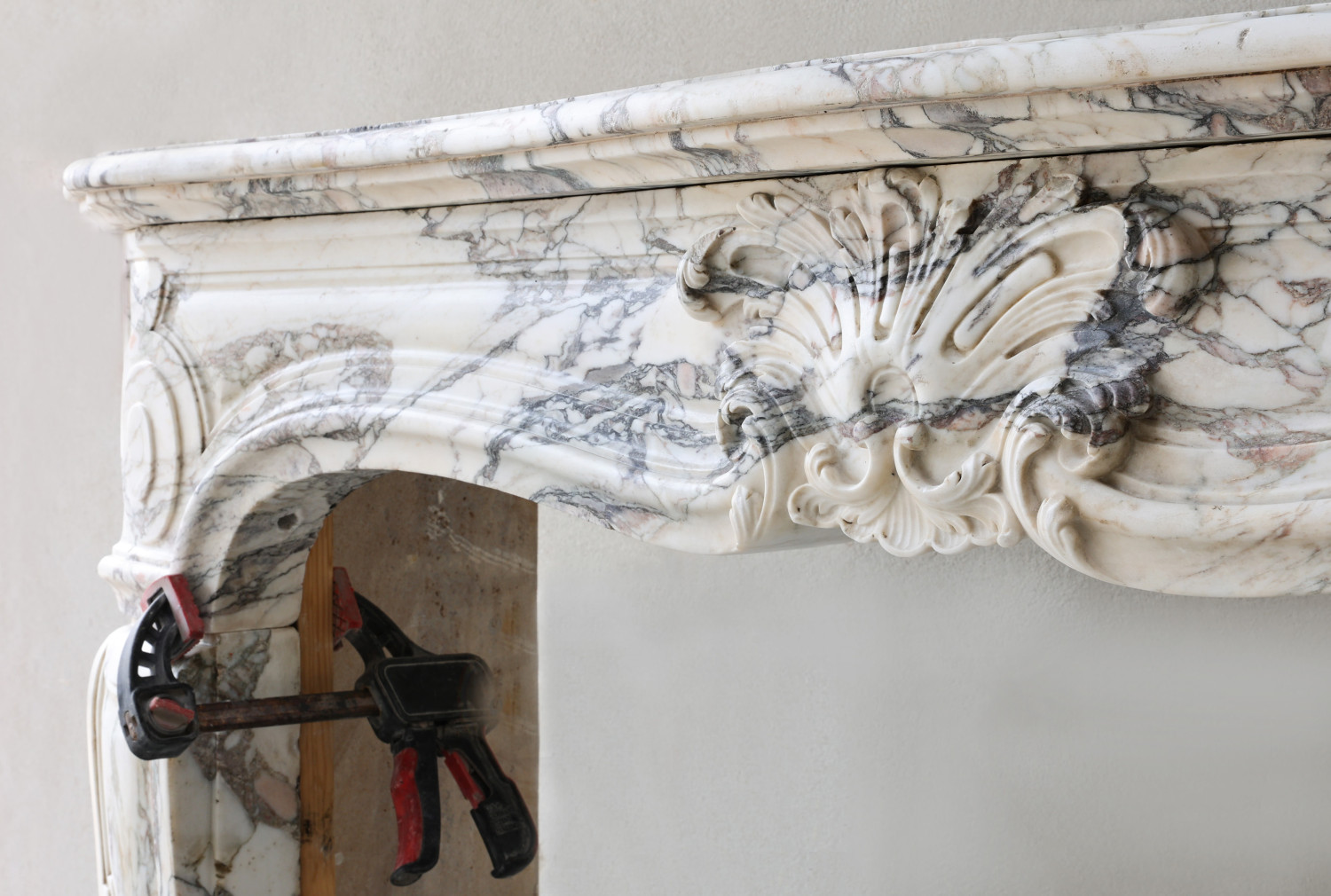 Louis XV style mantle
