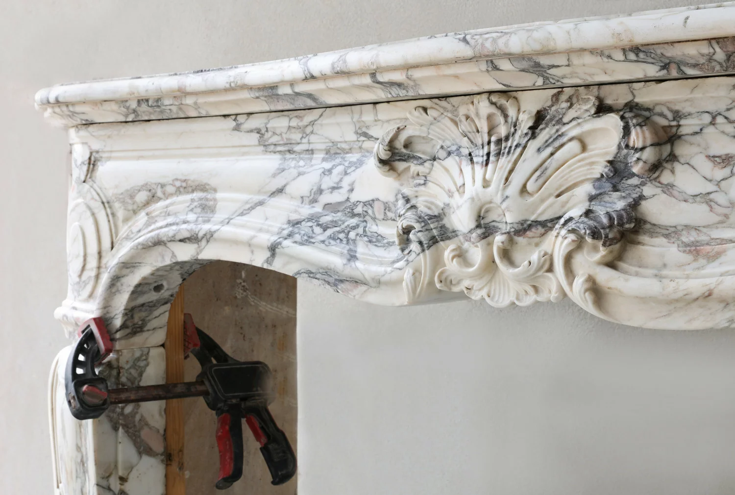 Louis XV style mantle
