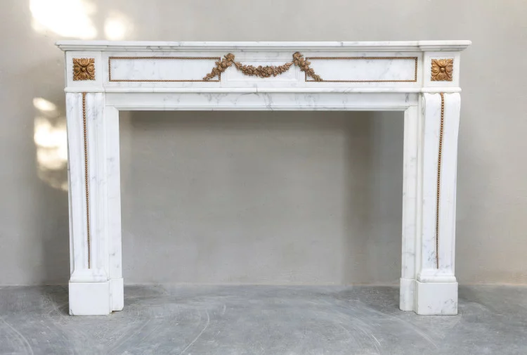 antique marble fireplace