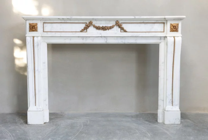 antique marble fireplace