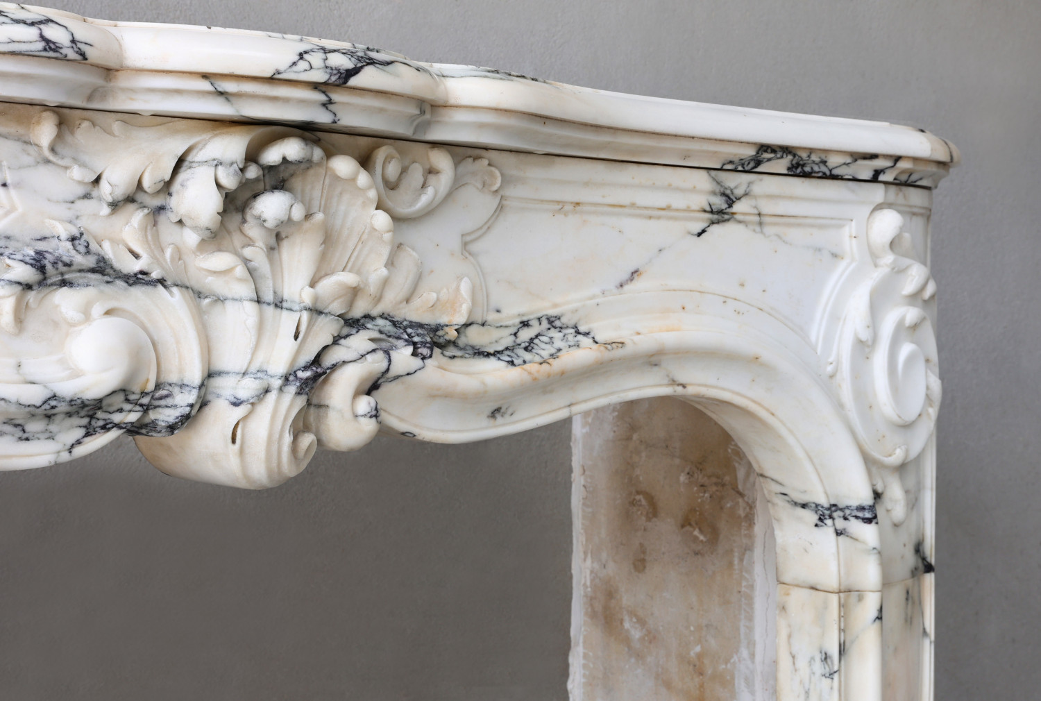 Antique Chimneypiece Paonazzo Marble