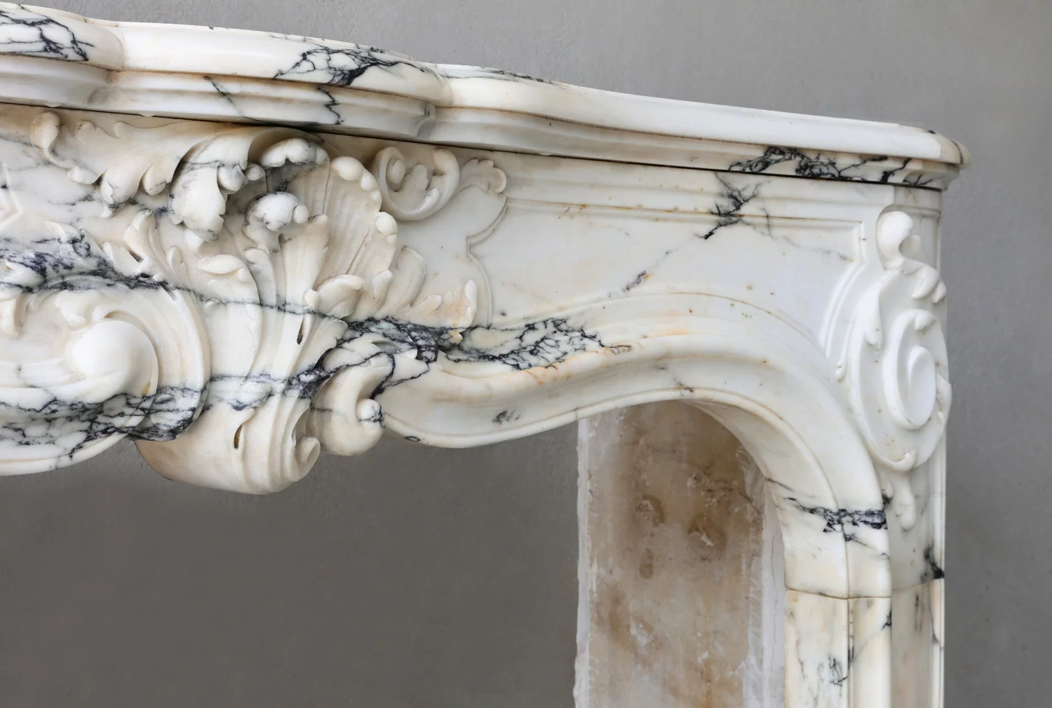 Antique Chimneypiece Paonazzo Marble