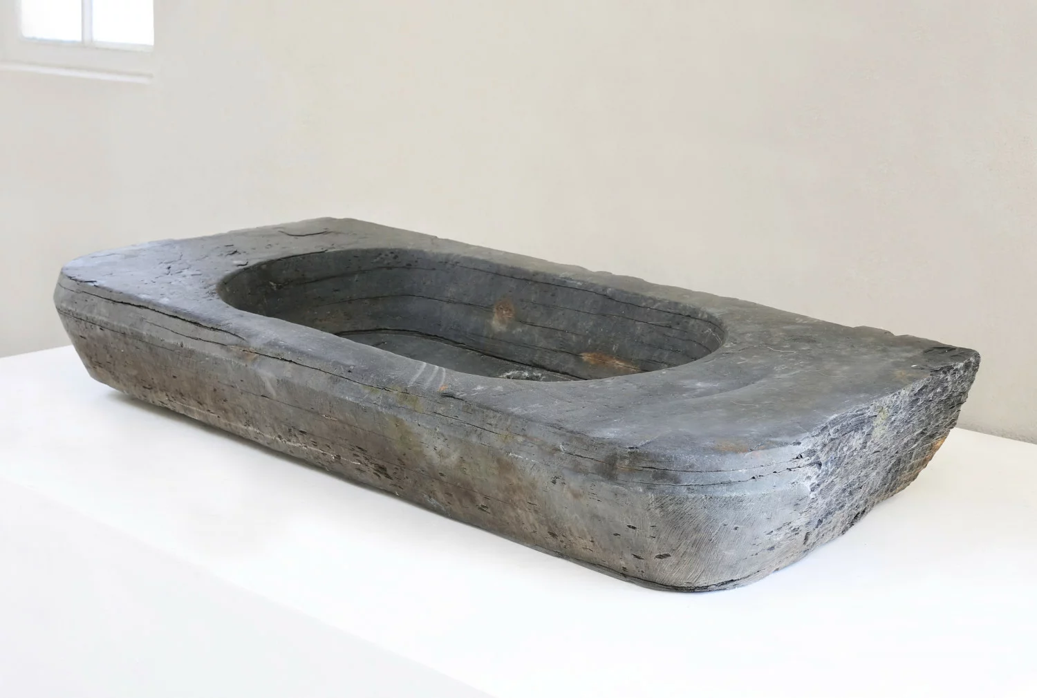 old wash basin of slate