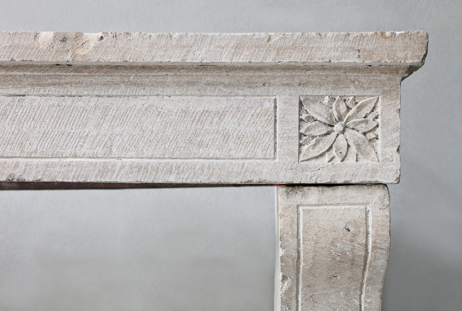 old mantle of french limestone
