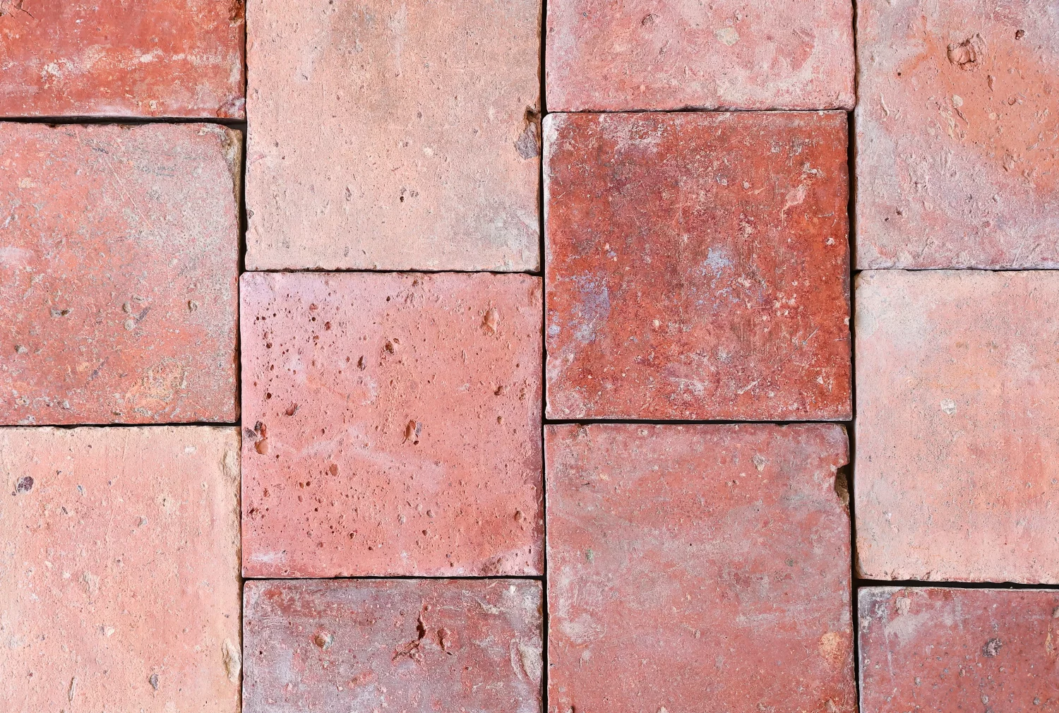 close-up French tiles
