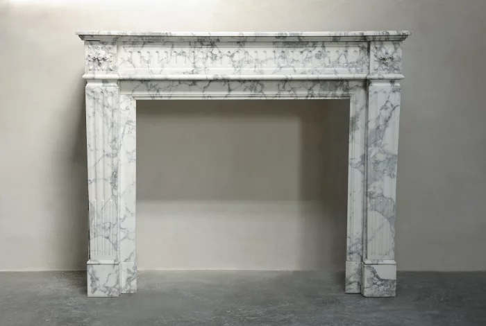 Antique marble fireplace