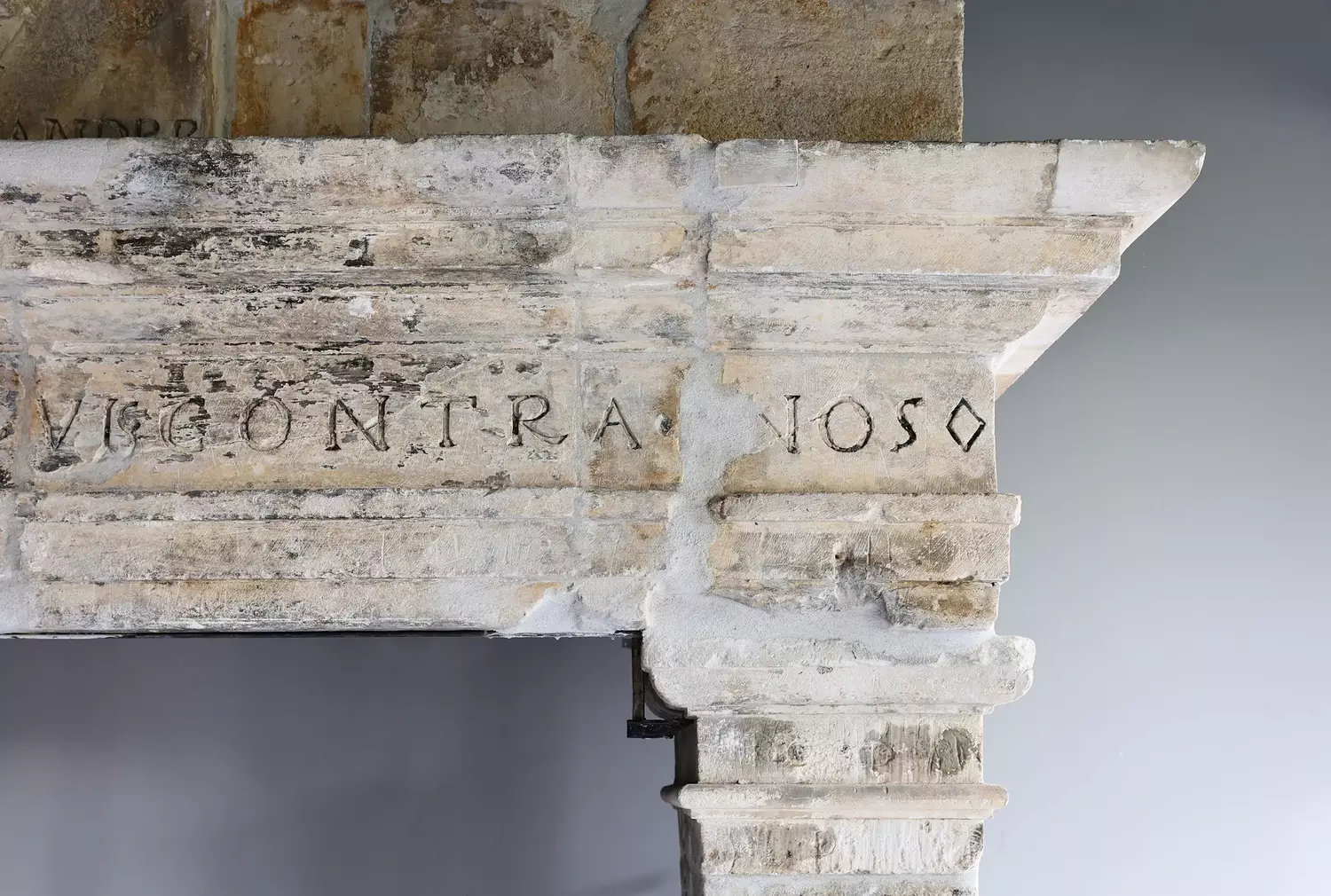 mantle of French limestone