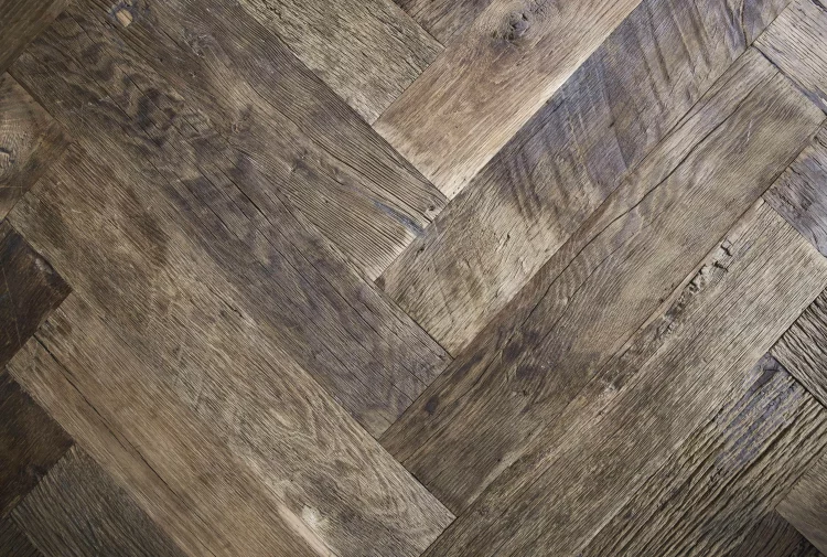 old herringbone floor