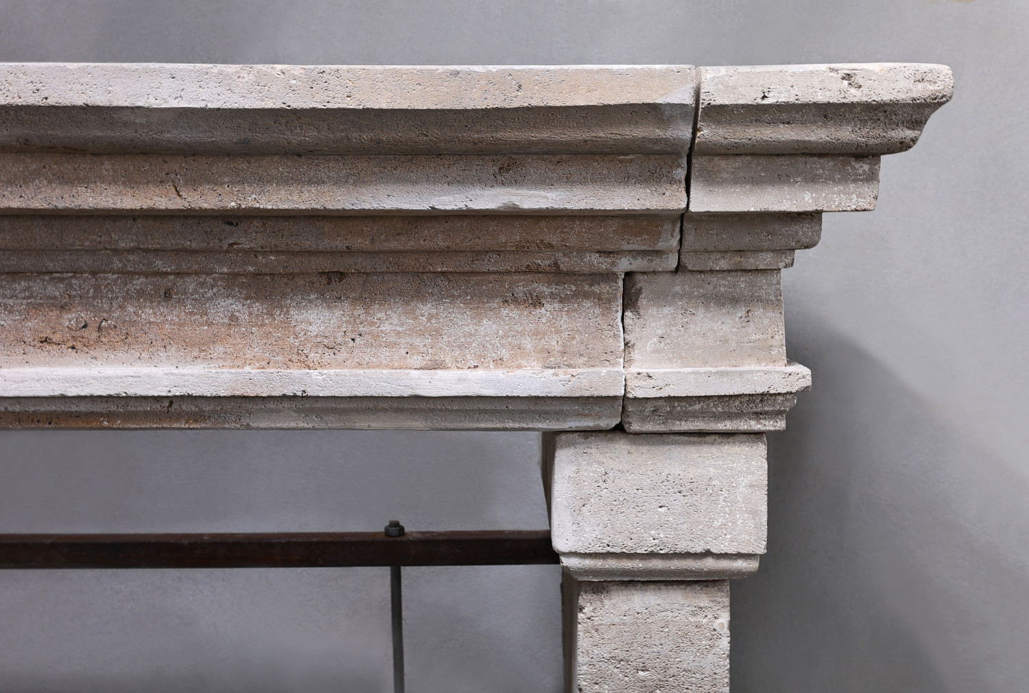 old mantle of french limestone