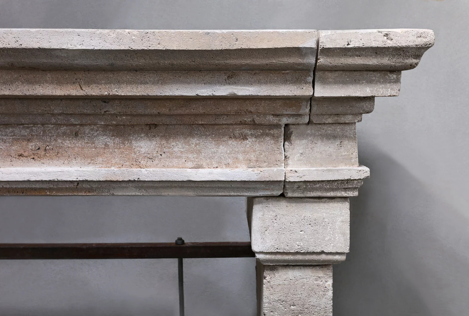 old mantle of french limestone