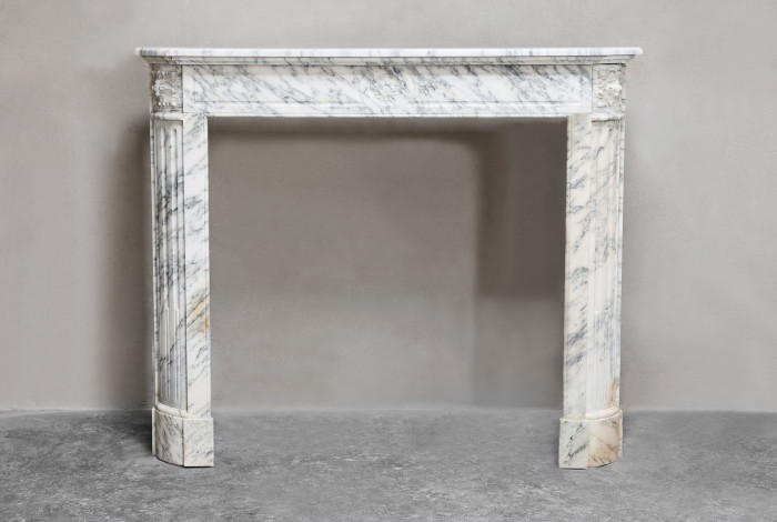 Antique marble fireplace
