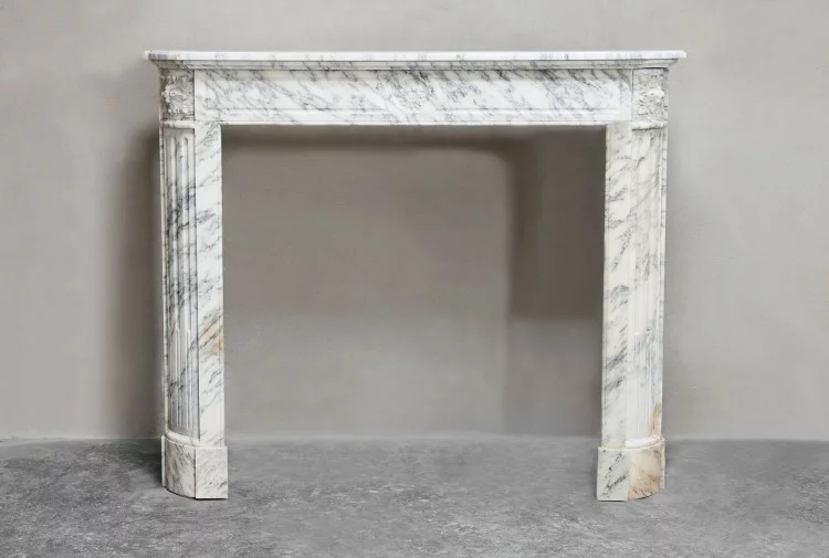 Antique marble fireplace