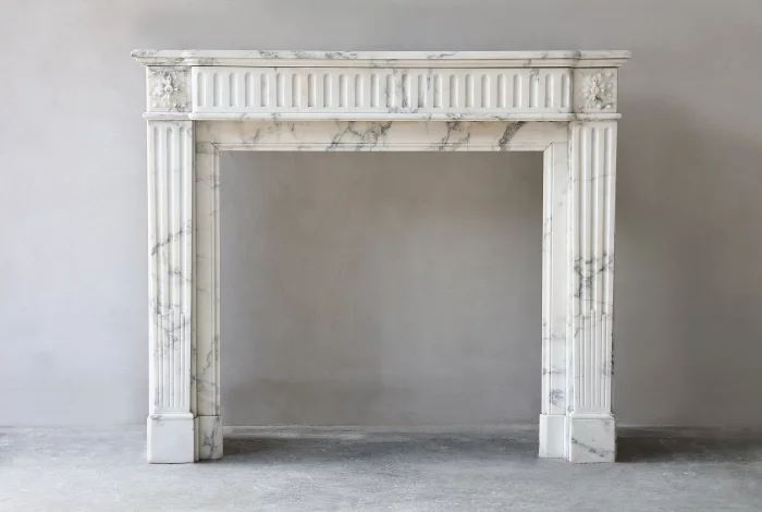 Antique marble fireplace