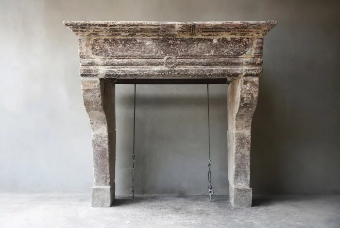Antique castle fireplace