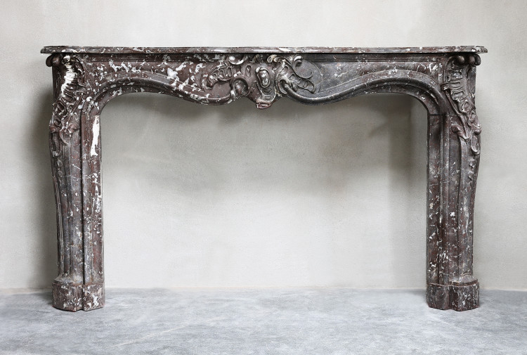 antique marble mantle