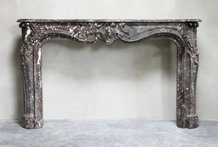 antique marble mantle