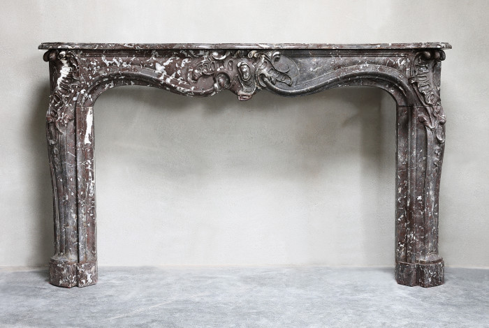 antique marble mantle