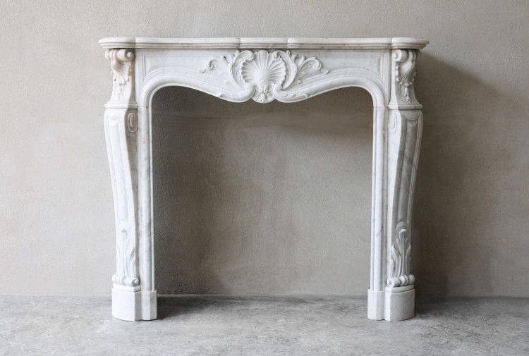 Antique marble fireplace