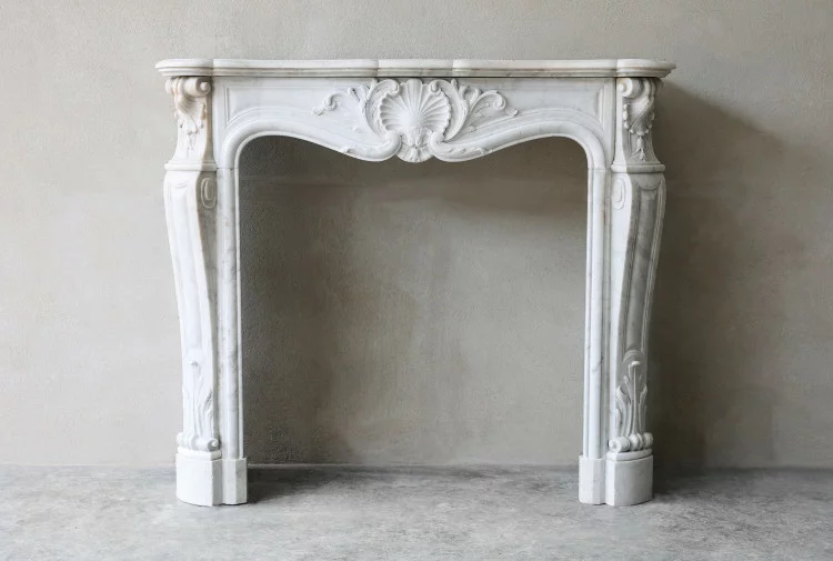 Antique marble fireplace