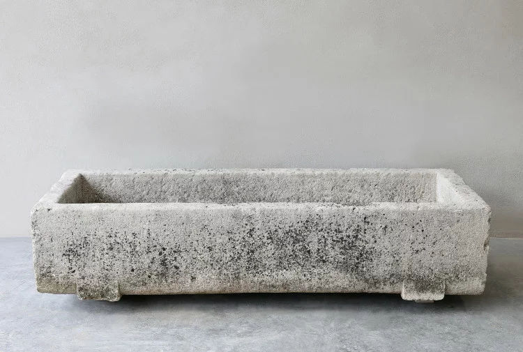 old trough of french limestone