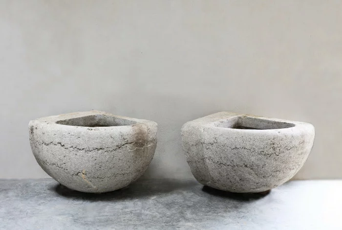 antique set of troughs