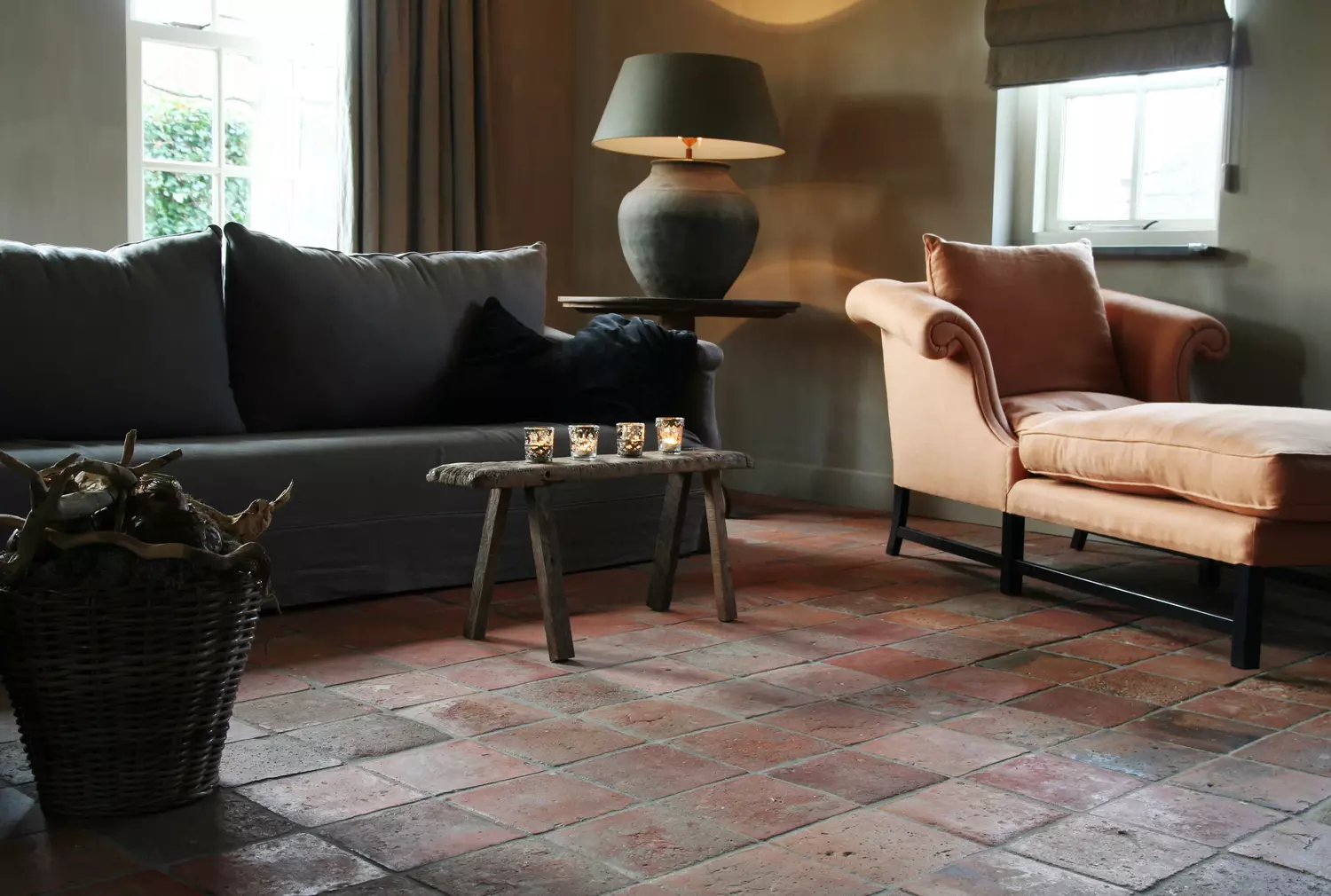 reclaimed terracotta tiles