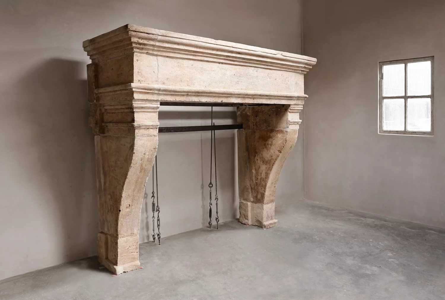 reclaimed mantle of French limestone