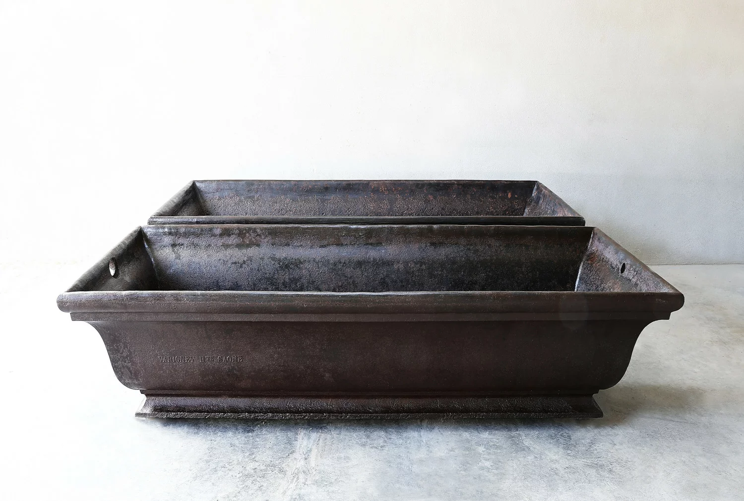 antique set of troughs
