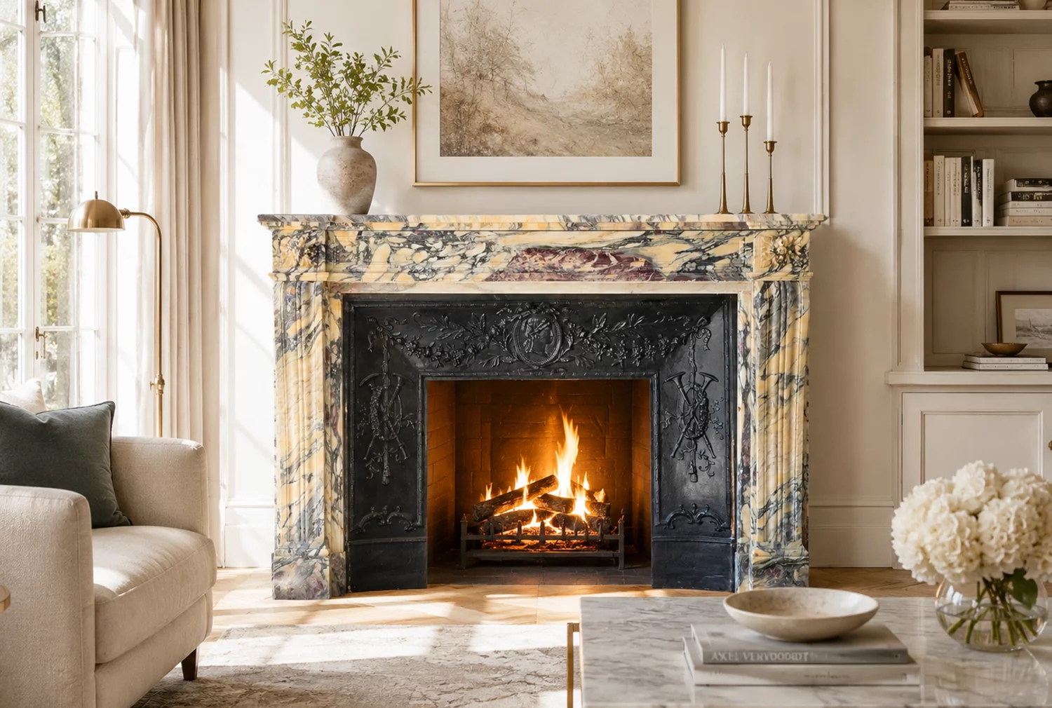 19th century fireplace