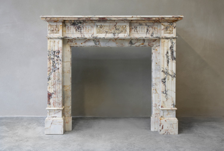 antique marble mantle