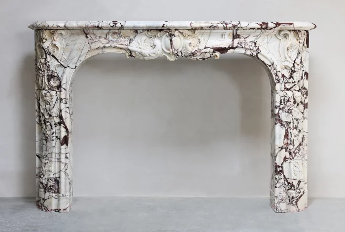 Antique Marble Fireplace Mantel