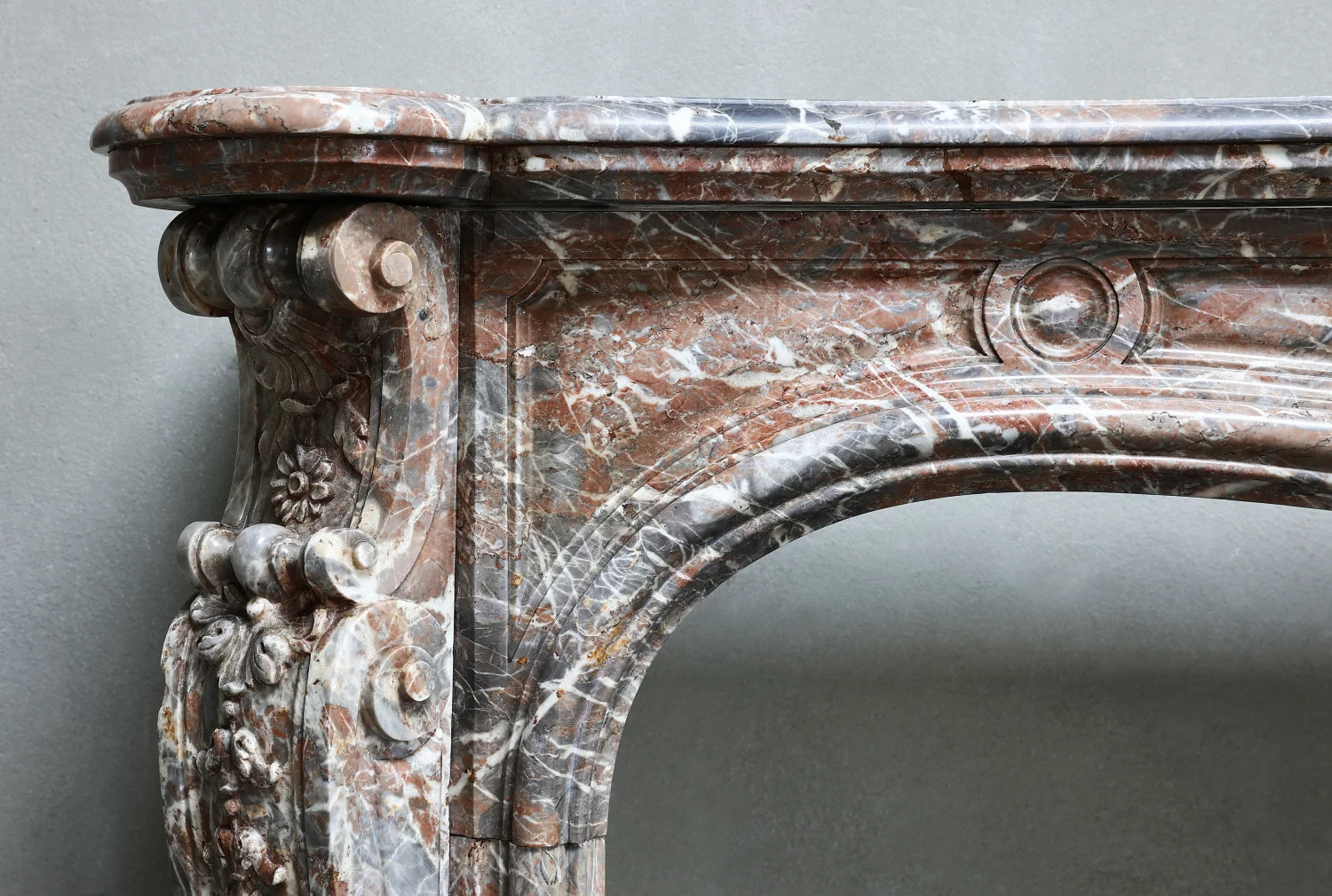 antique Fireplace mantle of 19th century