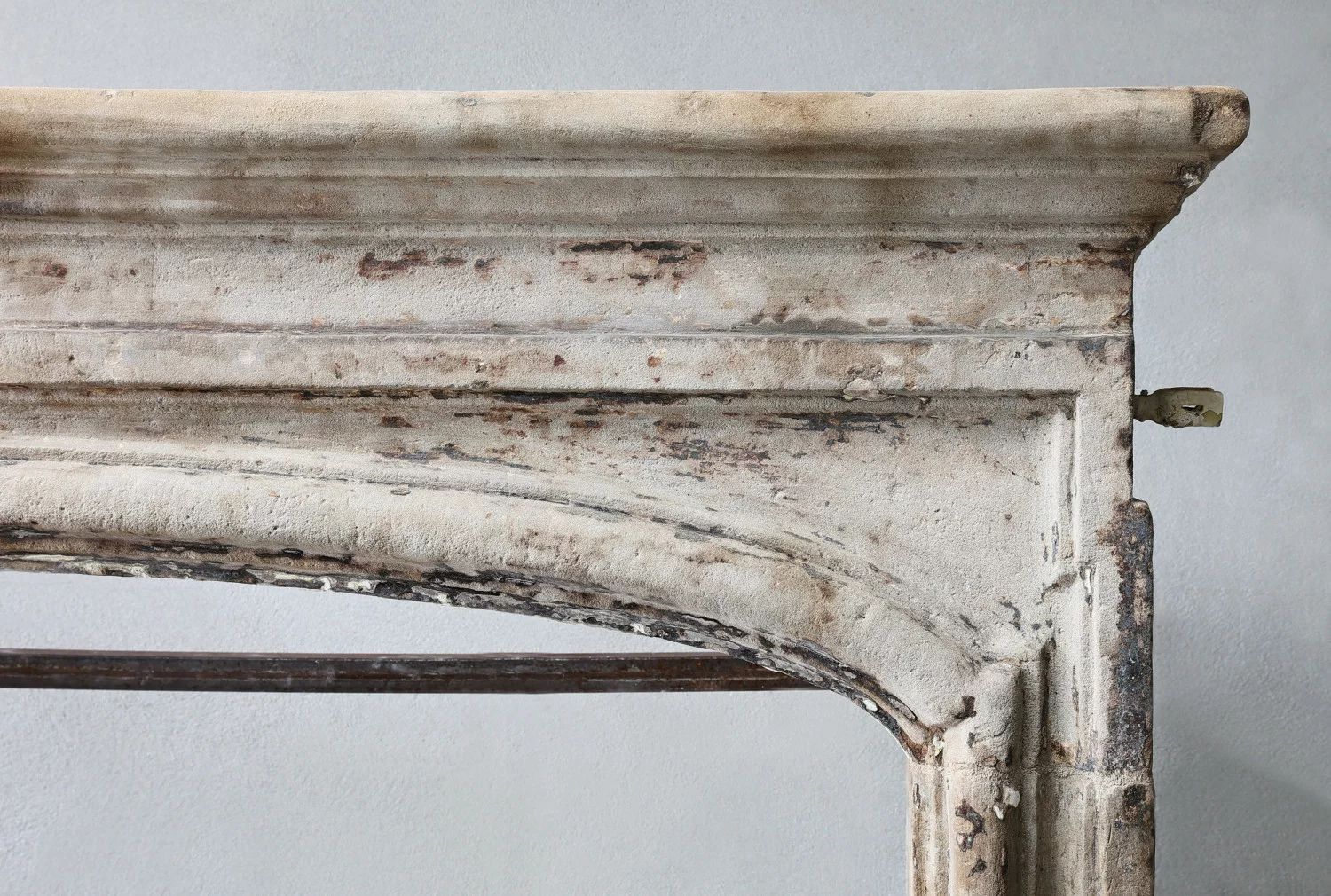 old chimney of french limestone