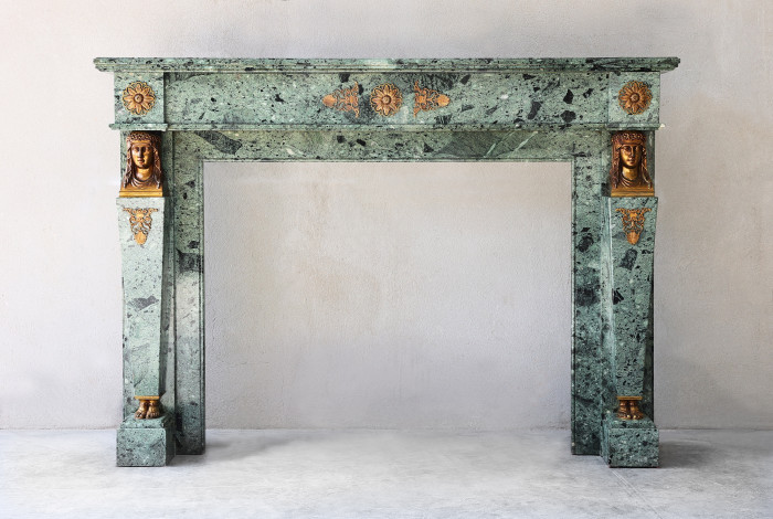 antique marble mantle