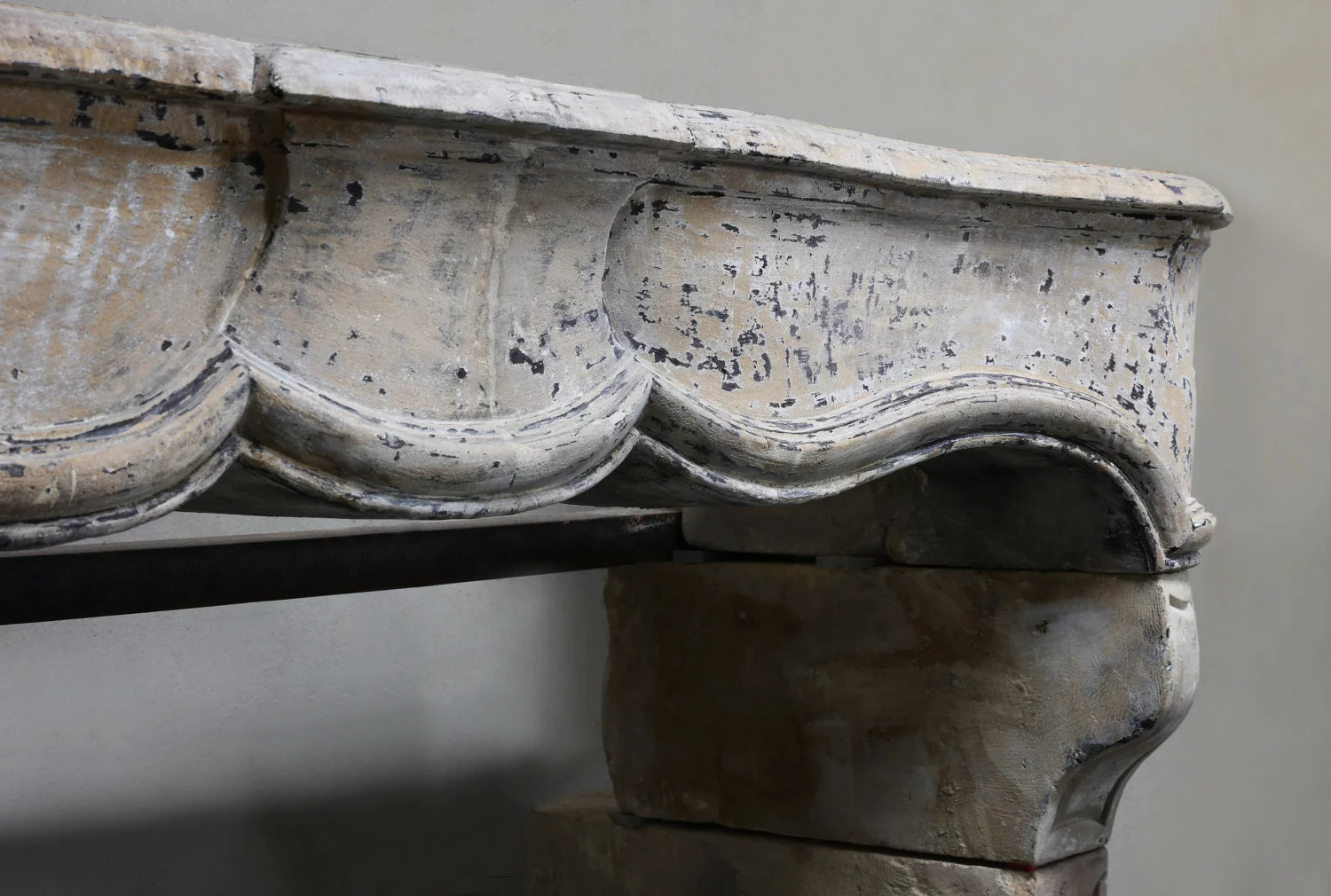 old mantle of french limestone