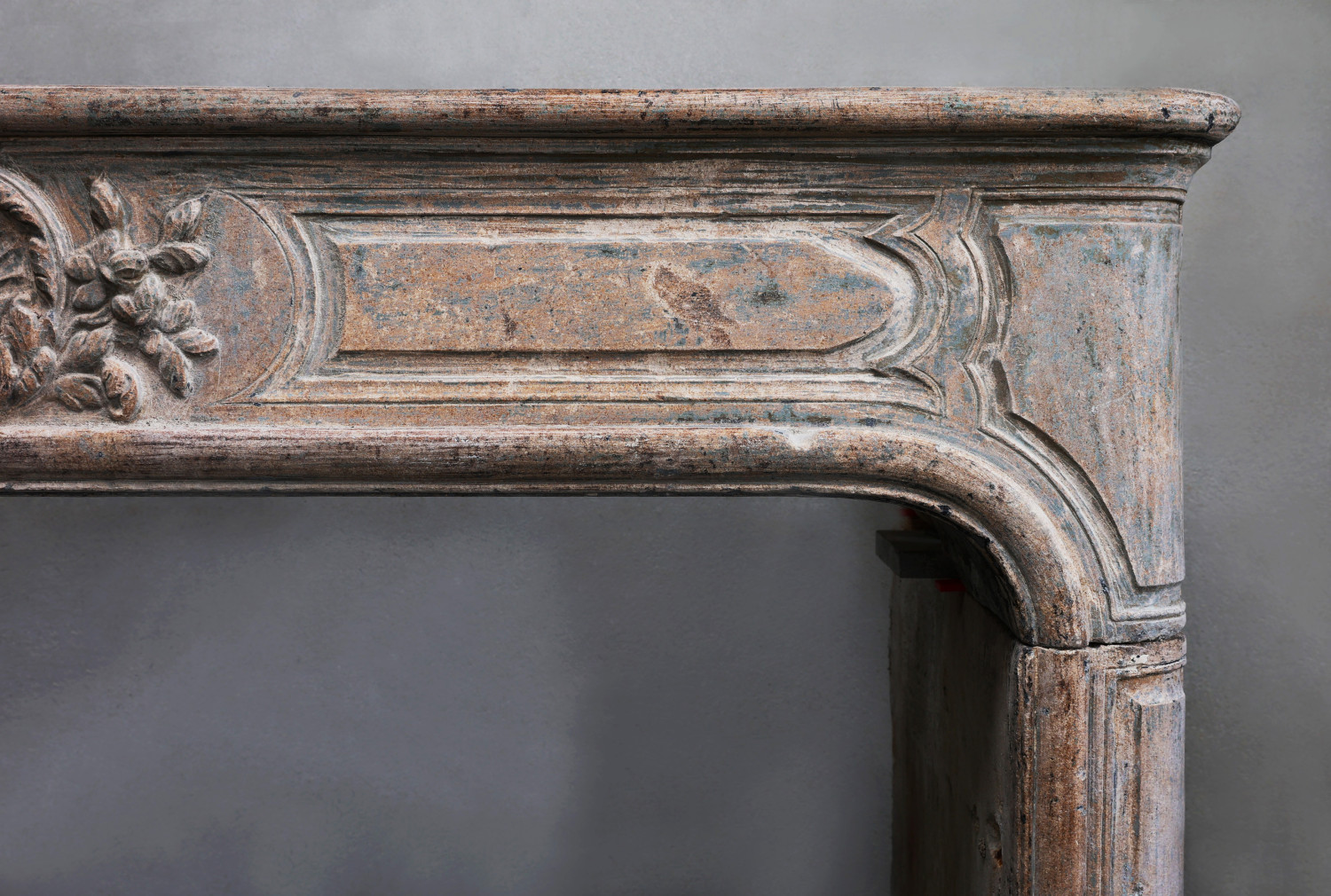 old mantle of french limestone