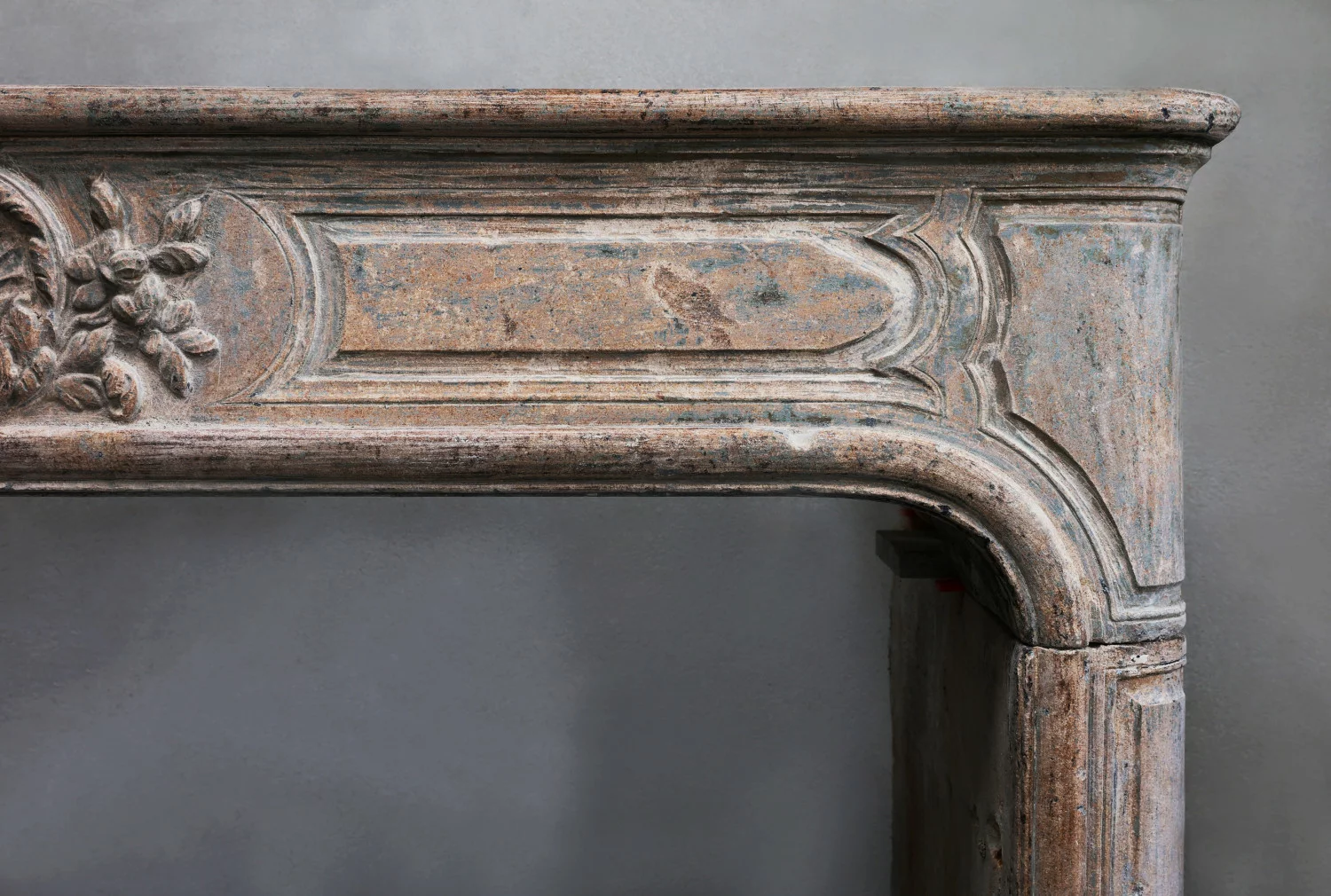 old mantle of french limestone