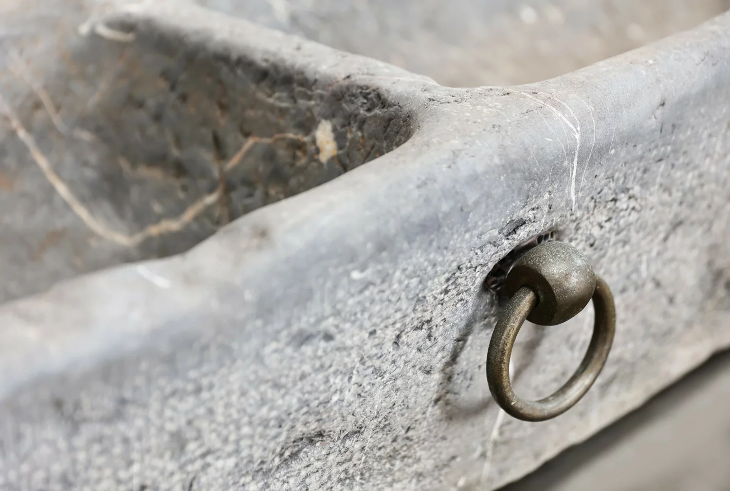 old sink of belgian bluestone