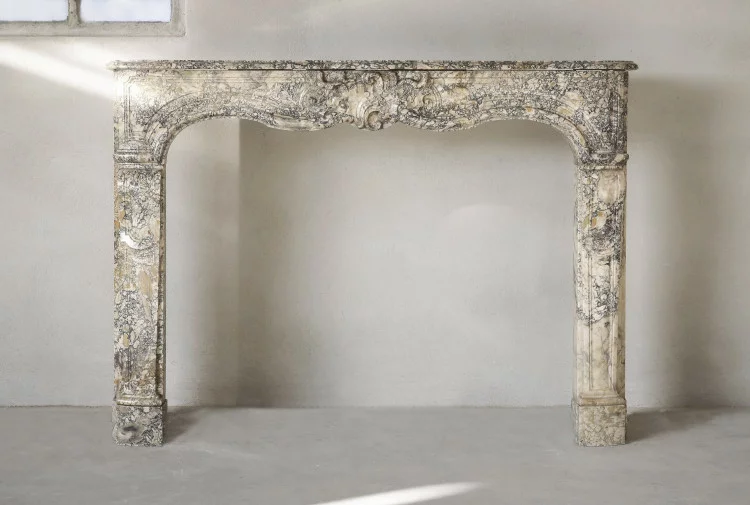 Antique marble fireplace