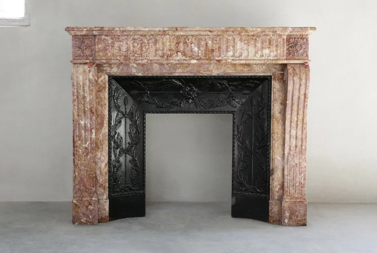 Antique marble fireplace